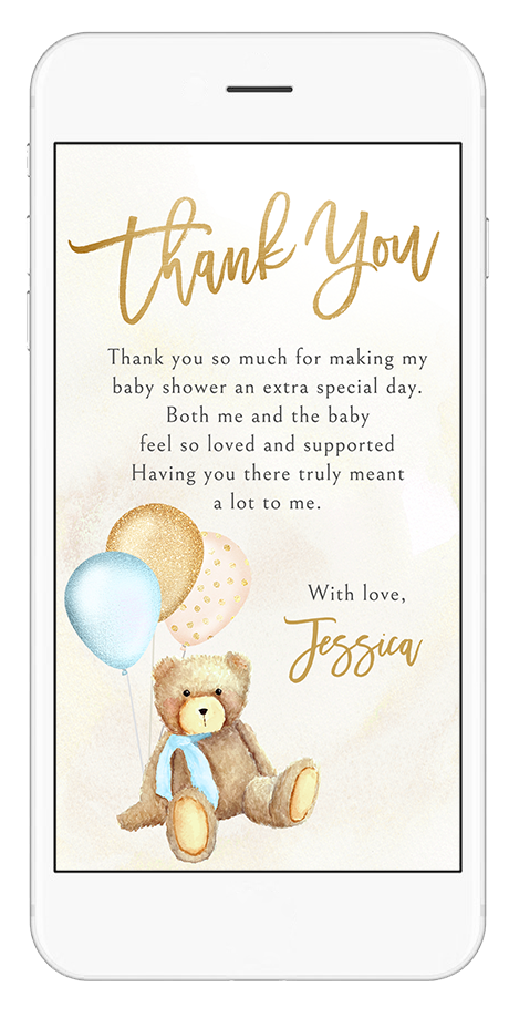 thank you baby shower