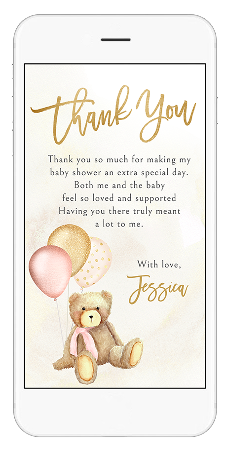 thank you baby shower