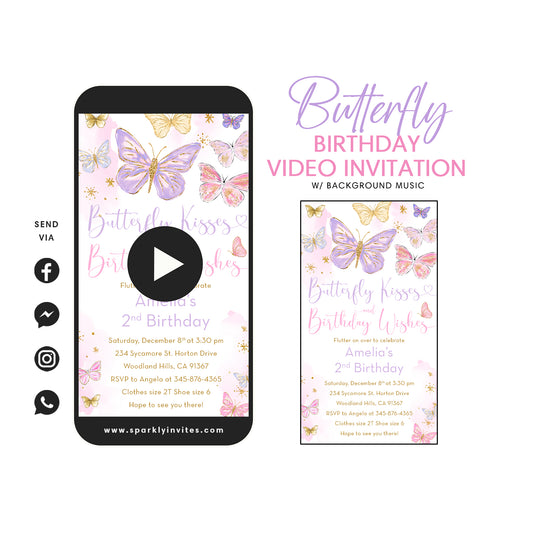 Butterfly invitation