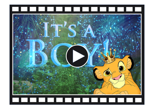 Gender Reveal Movie Lion King Boy Video