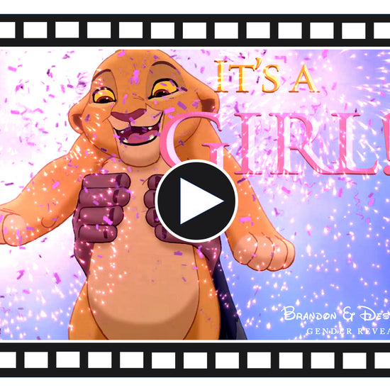 LION KING It's A Girl Gender Reveal Movie 