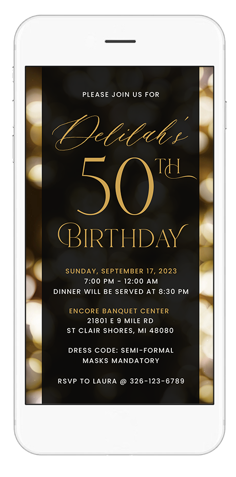 50TH BIRTHDAY INVITATION