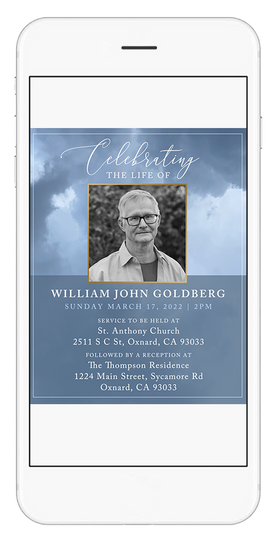 Memorial Funeral Video Invitation