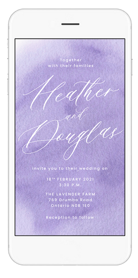 lilac lavender save the date video
